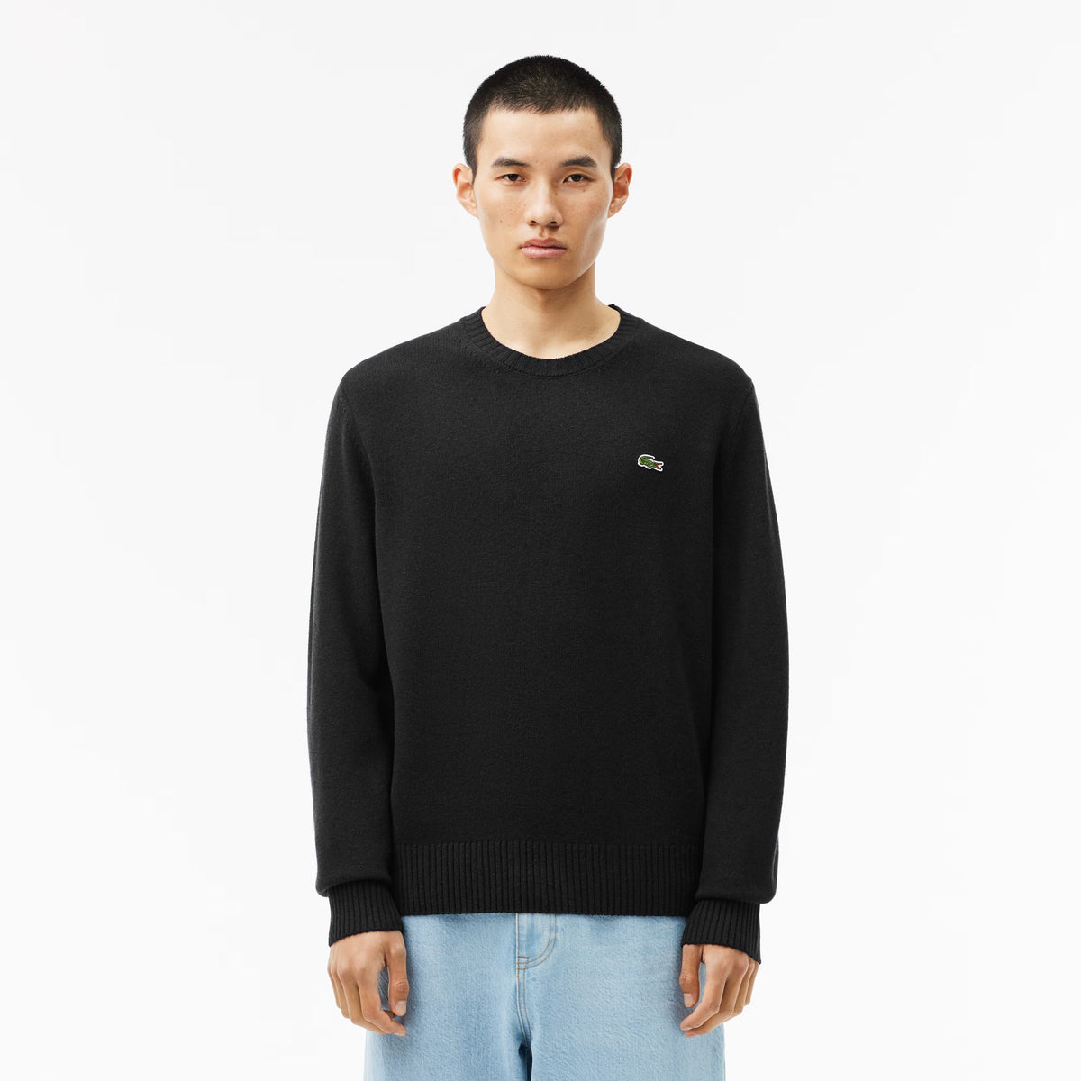 Maglione girocollo in lana cardata AH2916 031 LACOSTE 