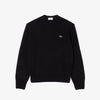 Maglione girocollo in lana cardata