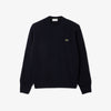 Maglione girocollo in lana cardata