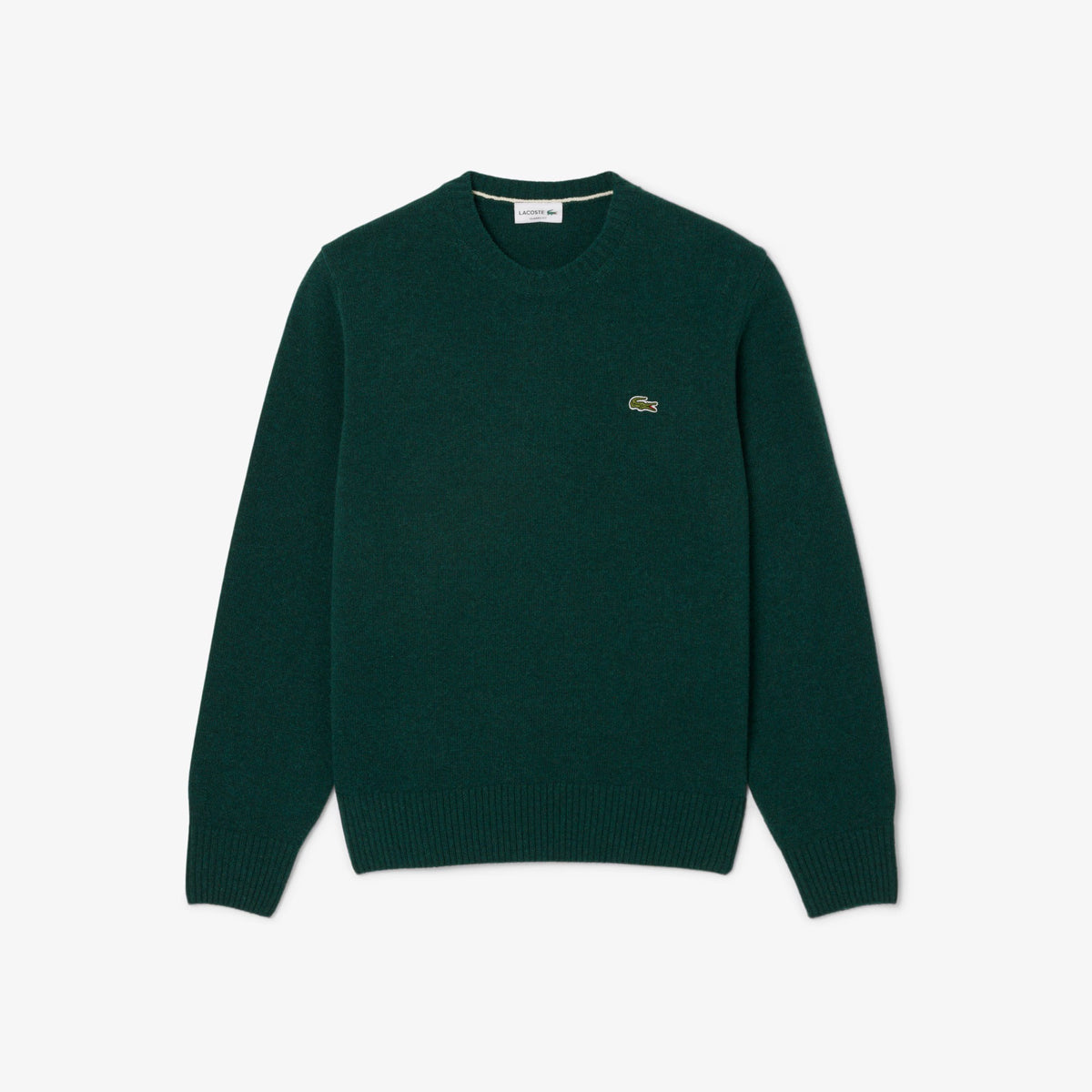 Maglione girocollo in lana cardata AH2916 YZP LACOSTE 