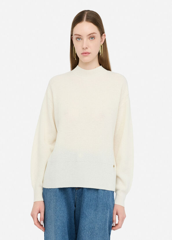 Maglia in lana e cashmere CF5225MS019 X0256 LIU JO BLACK 