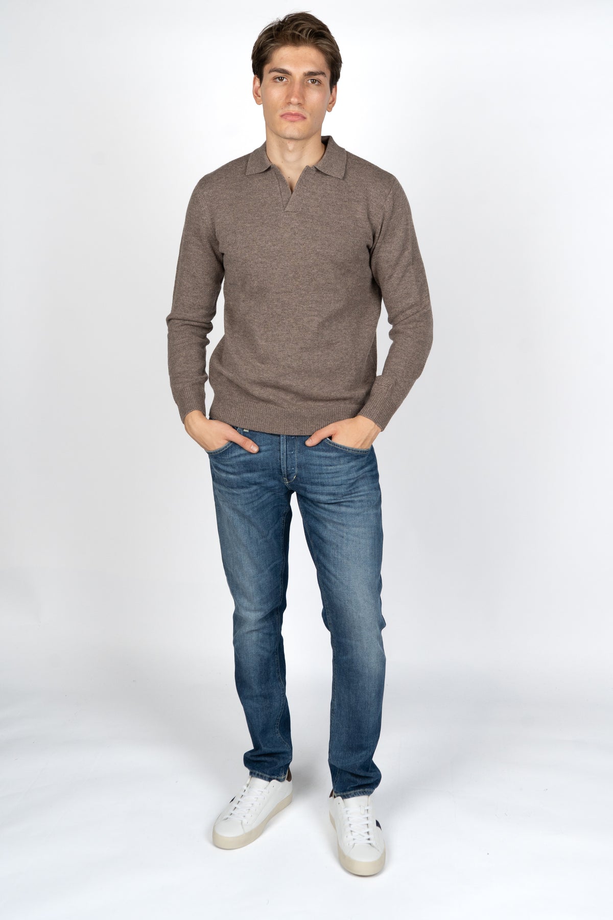 Polo in maglia Covent in pura lana COV0009 00028I MC2 SAINT BARTH 