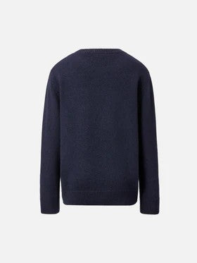 Girocollo Douglas in misto cashmere con jaquard Vacanze di Natale DOU0001 00013IA MC2 SAINT BARTH 