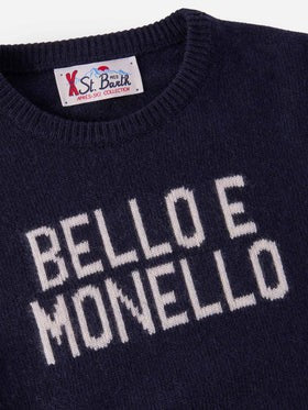 Maglione girocollo Douglas con jacquard Bello e monello DOU0001 01681IA MC2 SAINT BARTH 