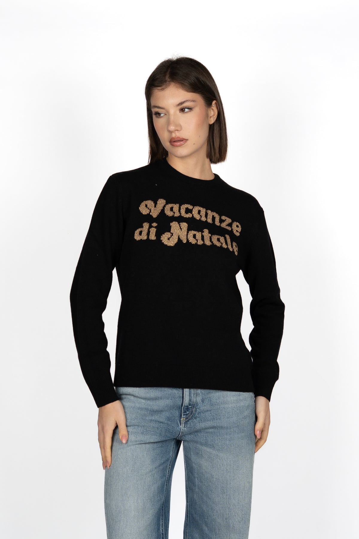 Maglione New Queen con jacquard Vacanze di Natale QUE0010 00432I MC2 SAINT BARTH 