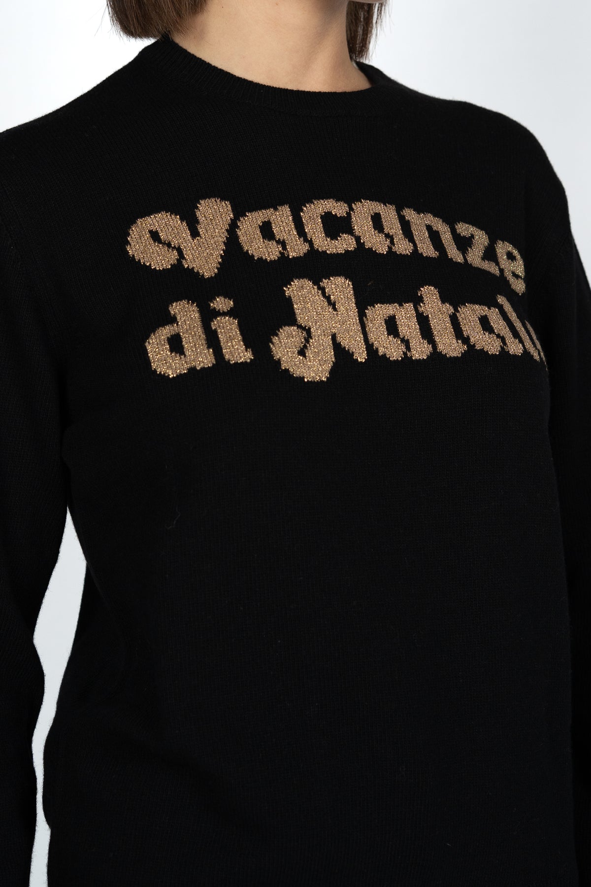 Maglione New Queen con jacquard Vacanze di Natale QUE0010 00432I MC2 SAINT BARTH 