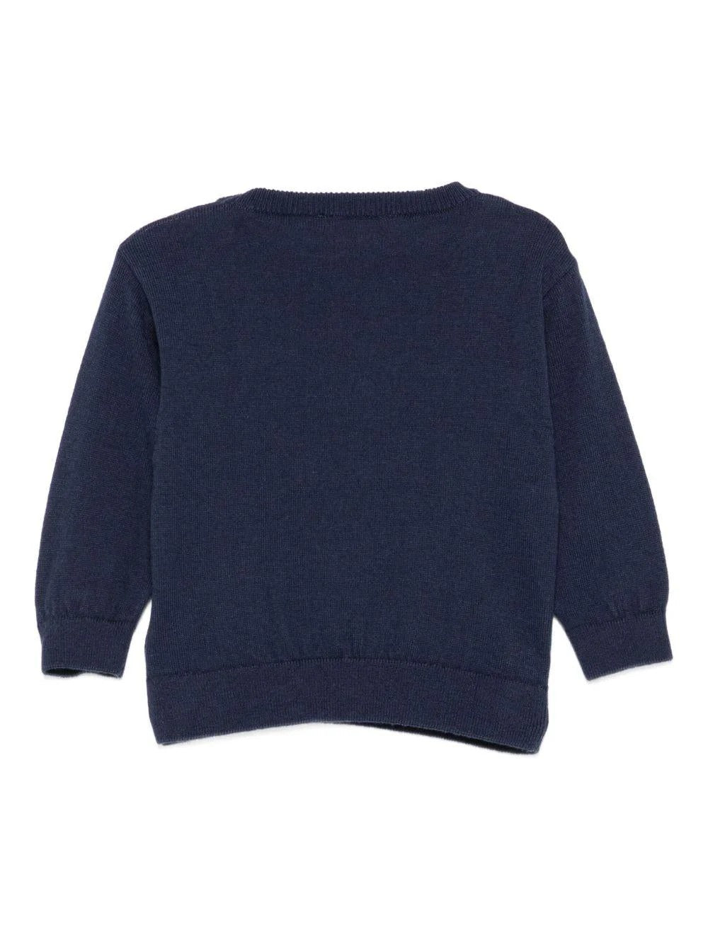 Maglione per neonato con stampa Teddy Bear e logo M7W00JLHE43 40016 MOSCHINO BABY 