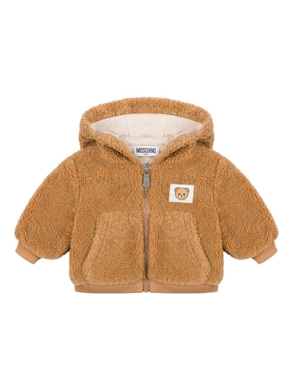 Giacca per neonati con applicazione Bear MUA008LIA00 20351 MOSCHINO BABY 