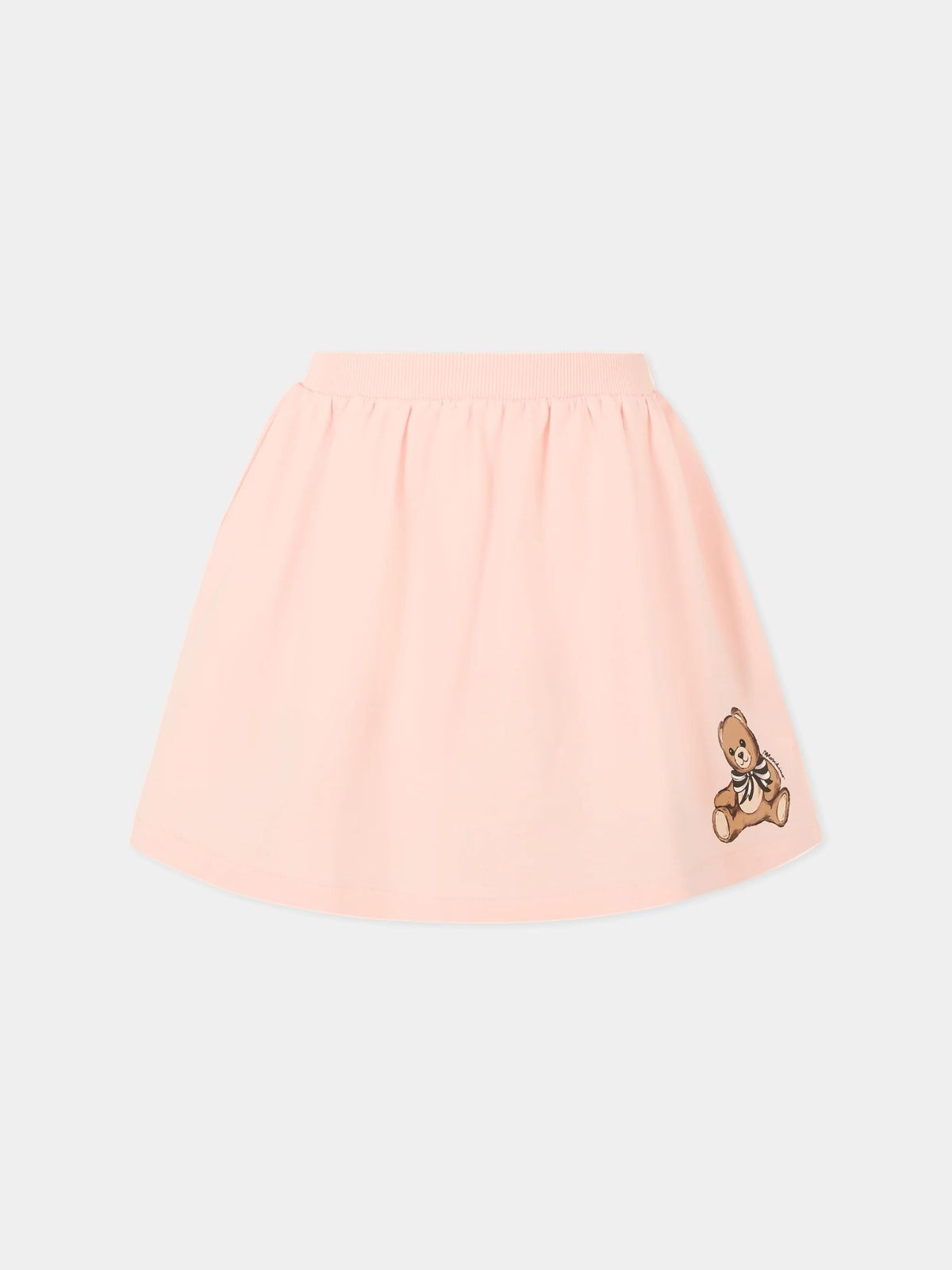 Minigonna elasticizzata in vita Teddy Bear HDJ03XLDA16 50209 MOSCHINO KID 