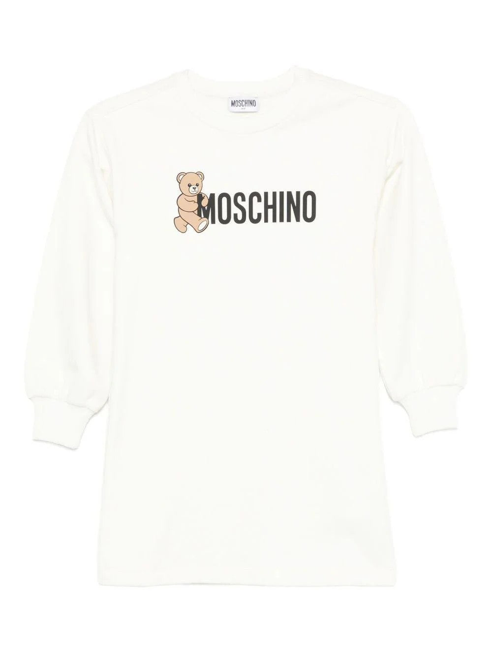 Abito con stampa Teddy Bear HDV0GYLCA83 10063 MOSCHINO KID 