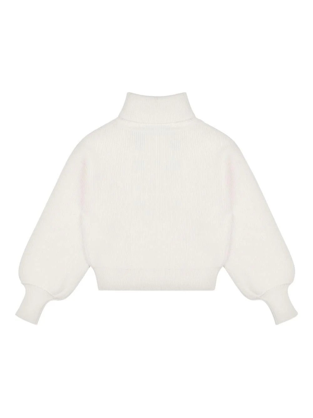 Maglione con ricamo con motivo orsetto HDW02ALHE77 10063A MOSCHINO KID 