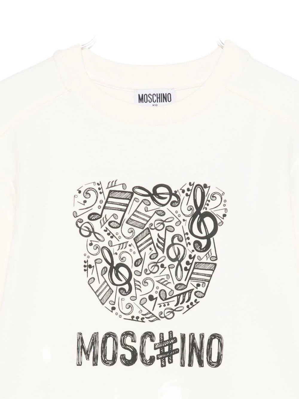 Felpa con stampa bear HMF099LDA58 10123 MOSCHINO KID 