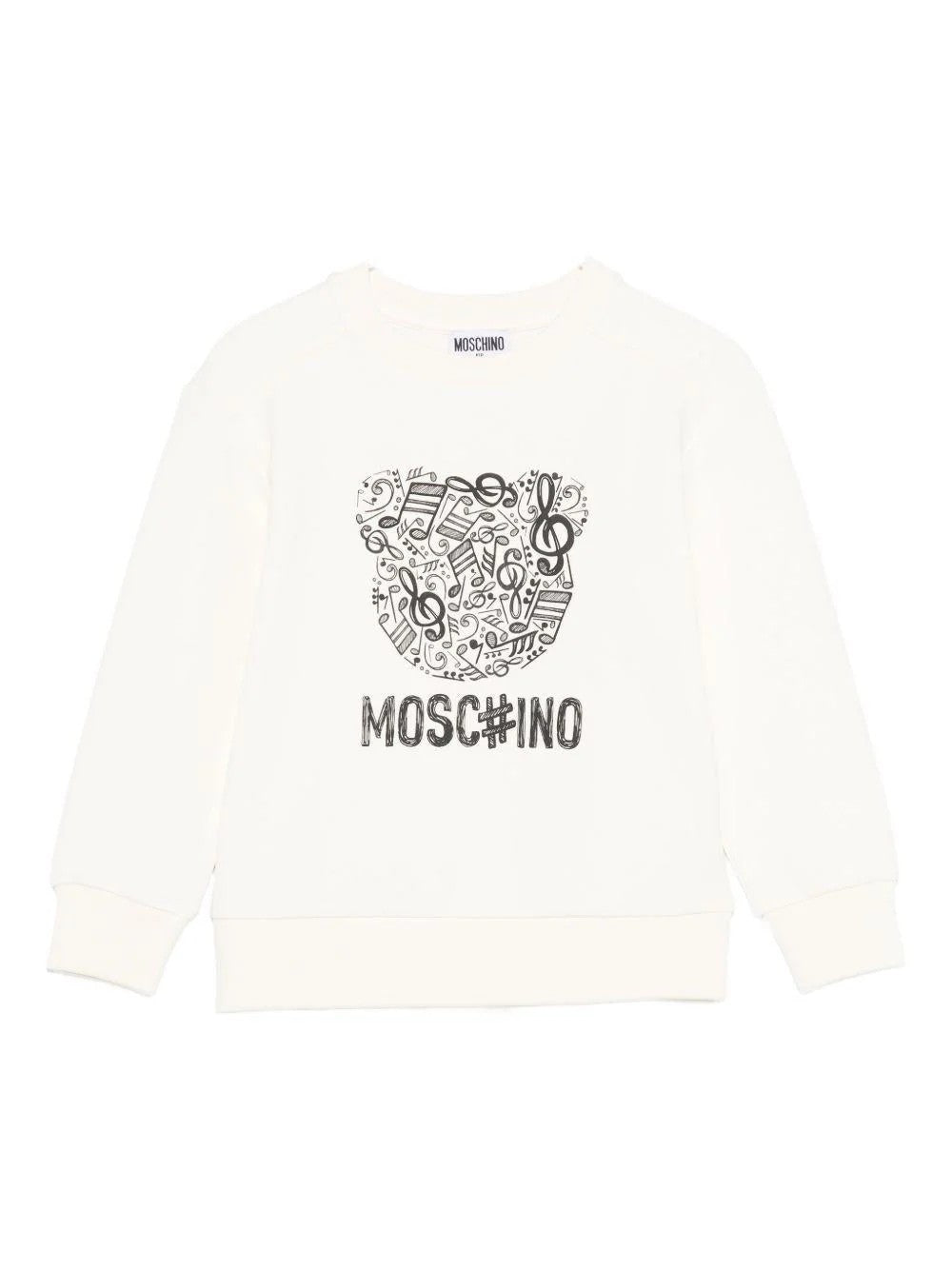 Felpa con stampa bear HMF099LDA58 10123 MOSCHINO KID 