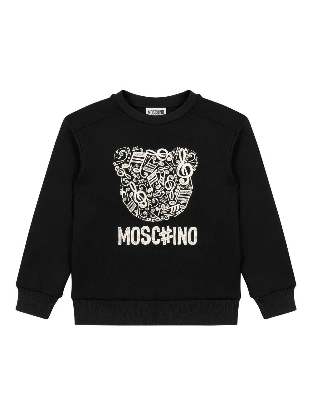 Felpa con stampa bear HMF099LDA58 60100 MOSCHINO KID 