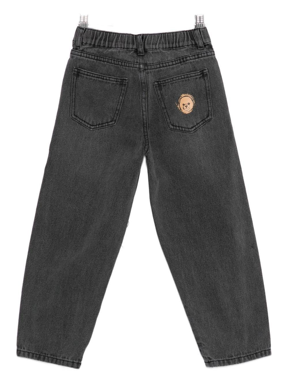 Pantaloni con cinque tasche HUP08IL0E19 60041A MOSCHINO KID 