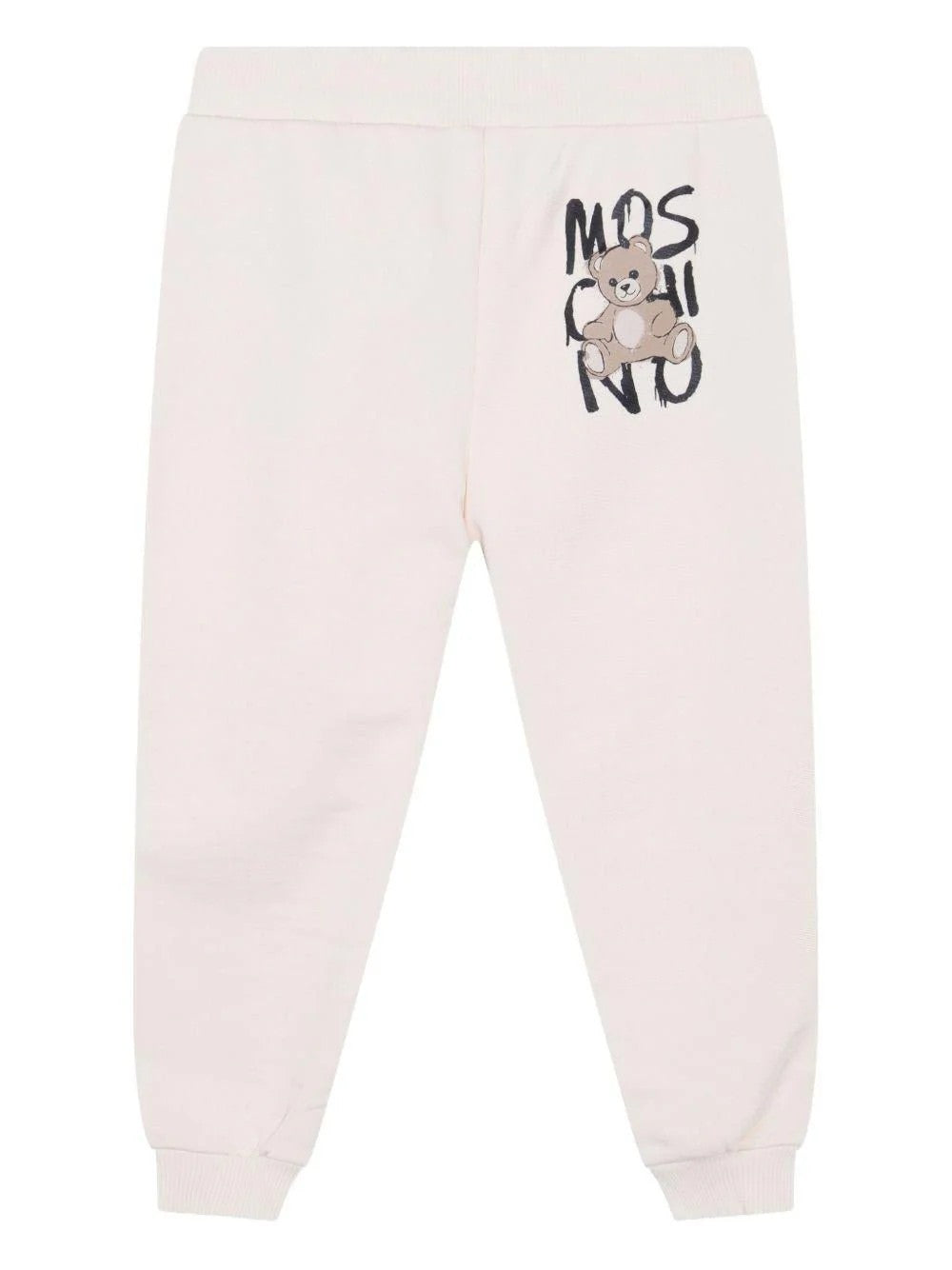Pantaloni sportivi con stampa Teddy Bear HUP08LLCA77 10123 MOSCHINO KID 