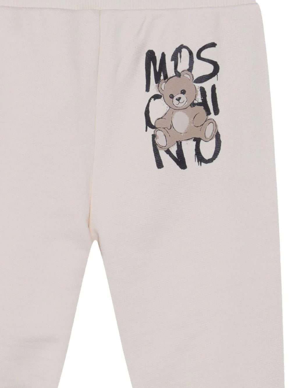 Pantaloni sportivi con stampa Teddy Bear HUP08LLCA77 10123 MOSCHINO KID 