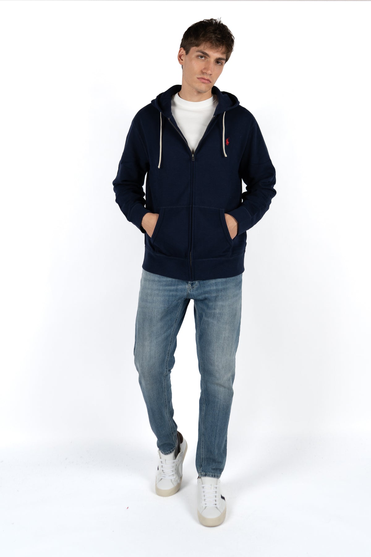 Felpa con cappuccio e cerniera 710813297 004 POLO RALPH LAUREN 