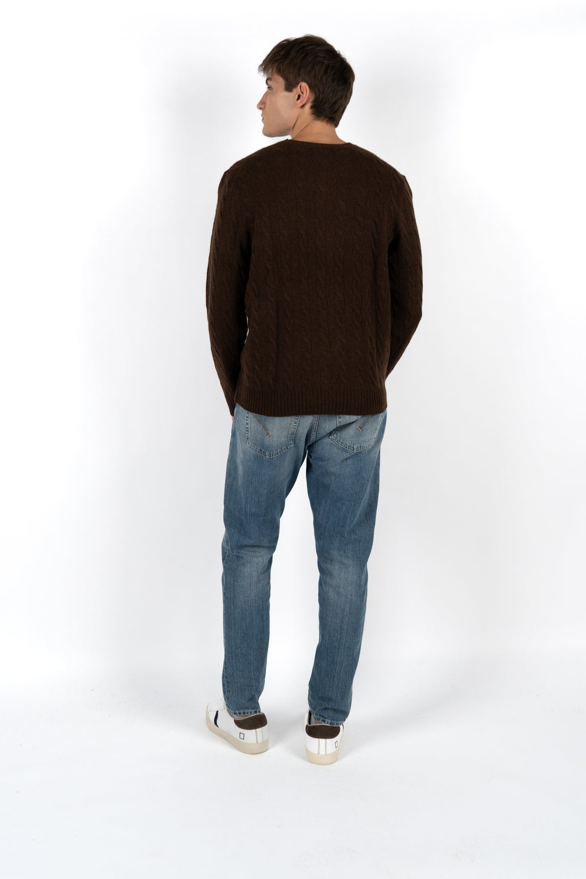 Maglia in lana e cashmere a trecce 710876762 029 POLO RALPH LAUREN 
