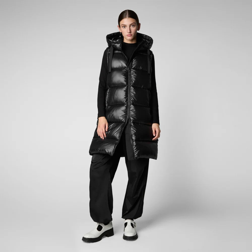Gilet con cappuccio iria D80302W 10000 SAVE THE DUCK 
