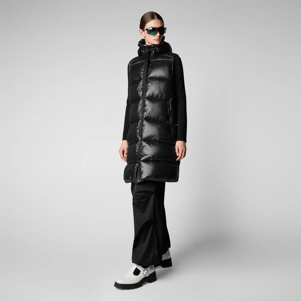 Gilet con cappuccio iria D80302W 10000 SAVE THE DUCK 