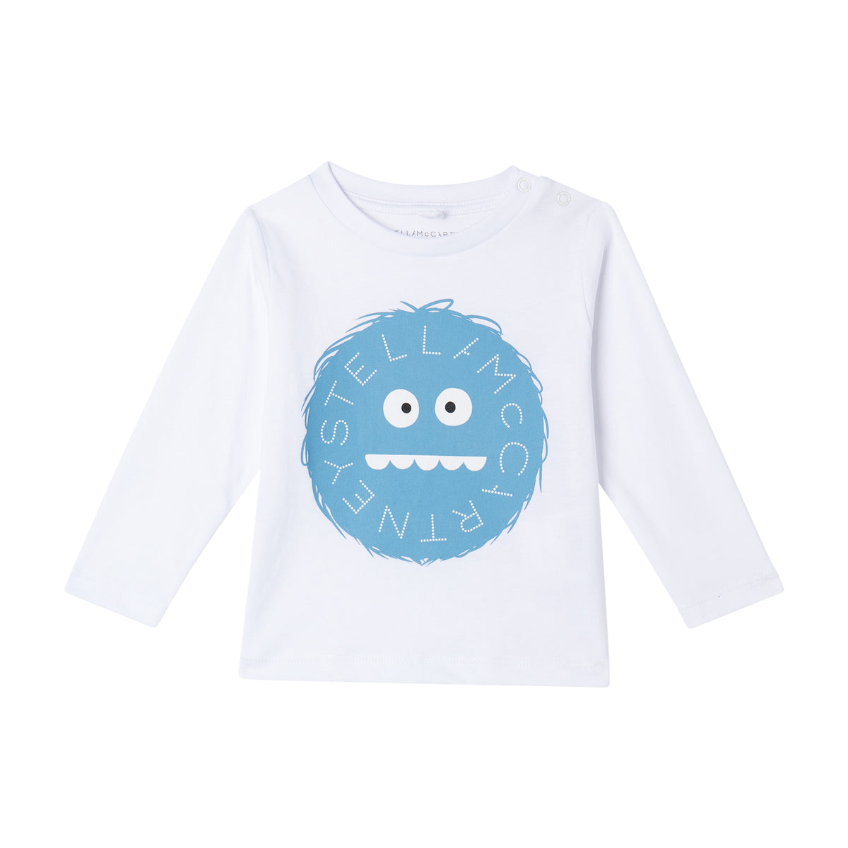 T-shirt a Maniche Lunghe con Grafica Mostro TX8570Z0434 100 STELLA MCCARTNEY 