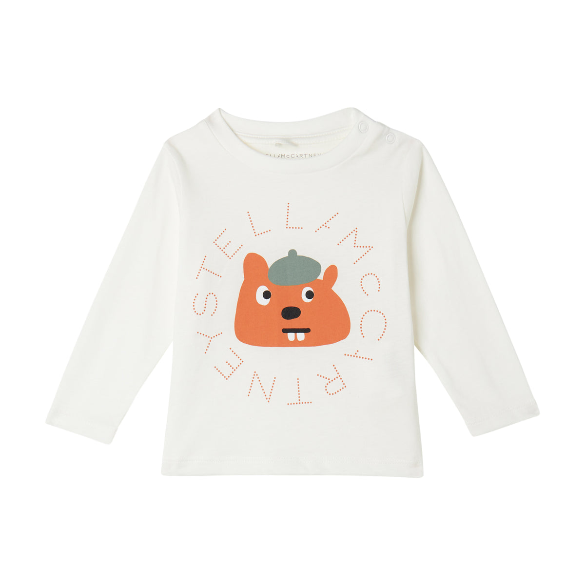 T-shirt a Maniche Lunghe con Grafica Scoiattolo TX8590Z0434 101 STELLA MCCARTNEY 