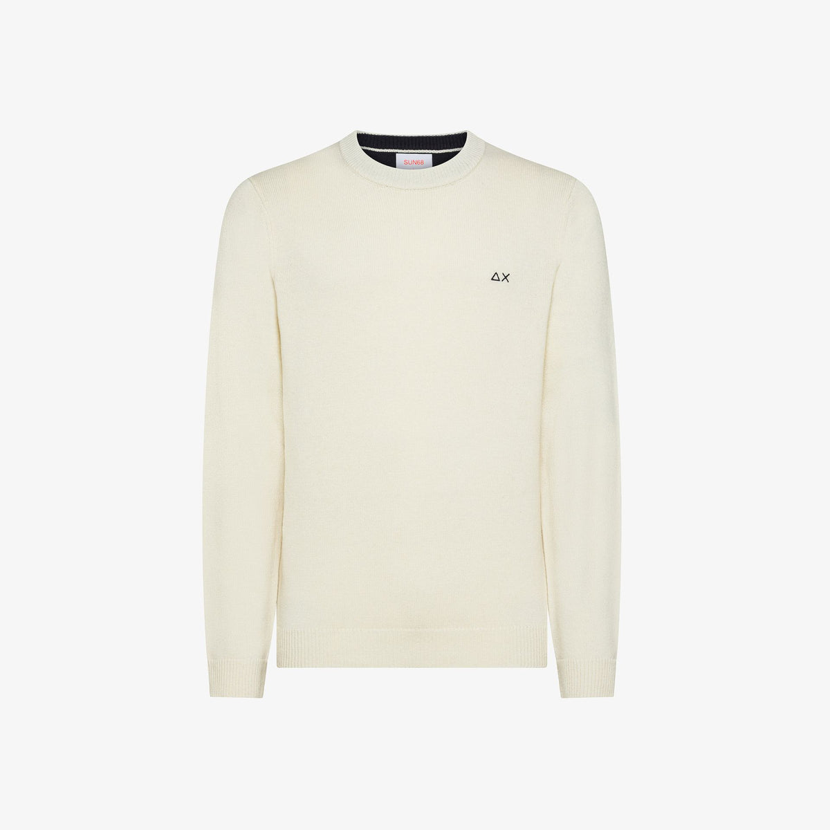 Maglia girocollo in lana e cashmere K45110 31 SUN68 