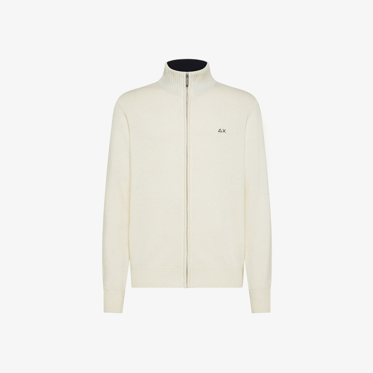 Cardigan in misto cashmere con zip K45114 31 SUN68 