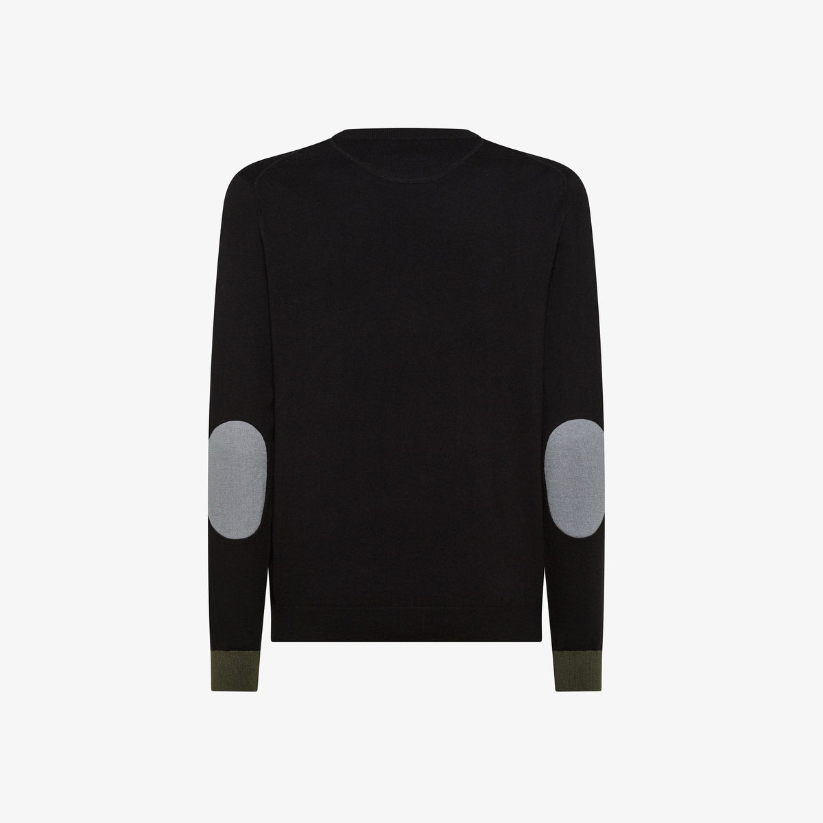 Maglia in lana e cotone con patch K45143 11 SUN68 