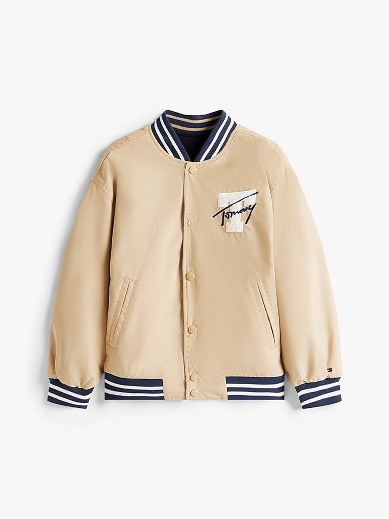 Bomber relaxed fit reversibile con logo KB0KB09740T C1G TOMMY HILFIGER 