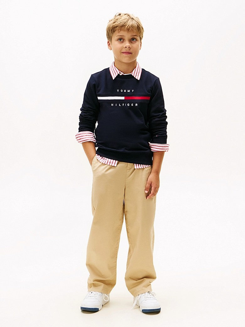 Pantaloni chino con pieghe KB0KB09780J AB9 TOMMY HILFIGER 