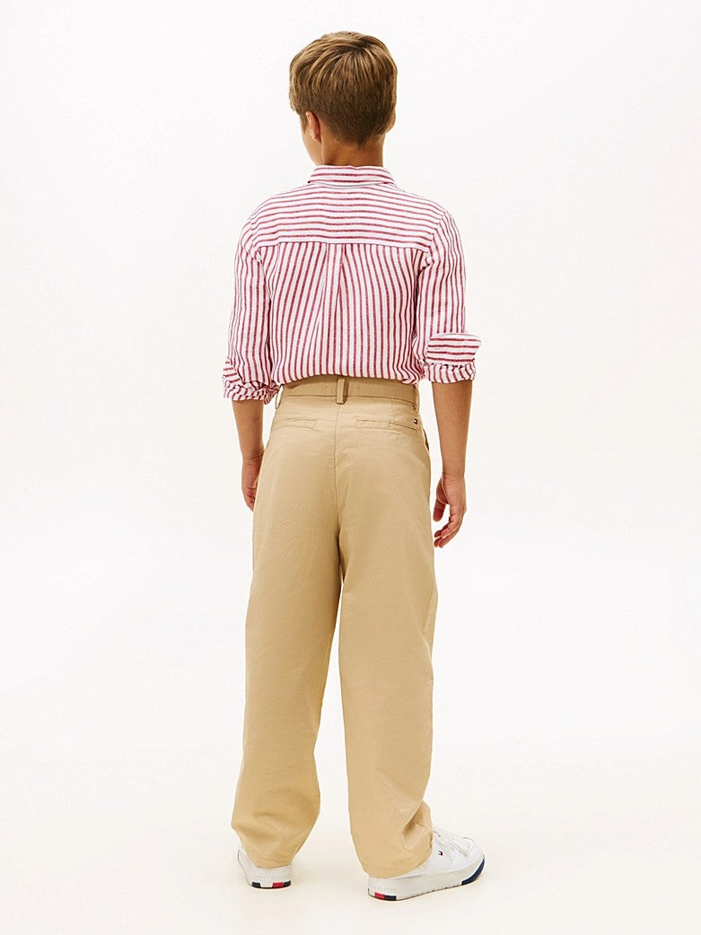 Pantaloni chino con pieghe KB0KB09780T AB9 TOMMY HILFIGER 