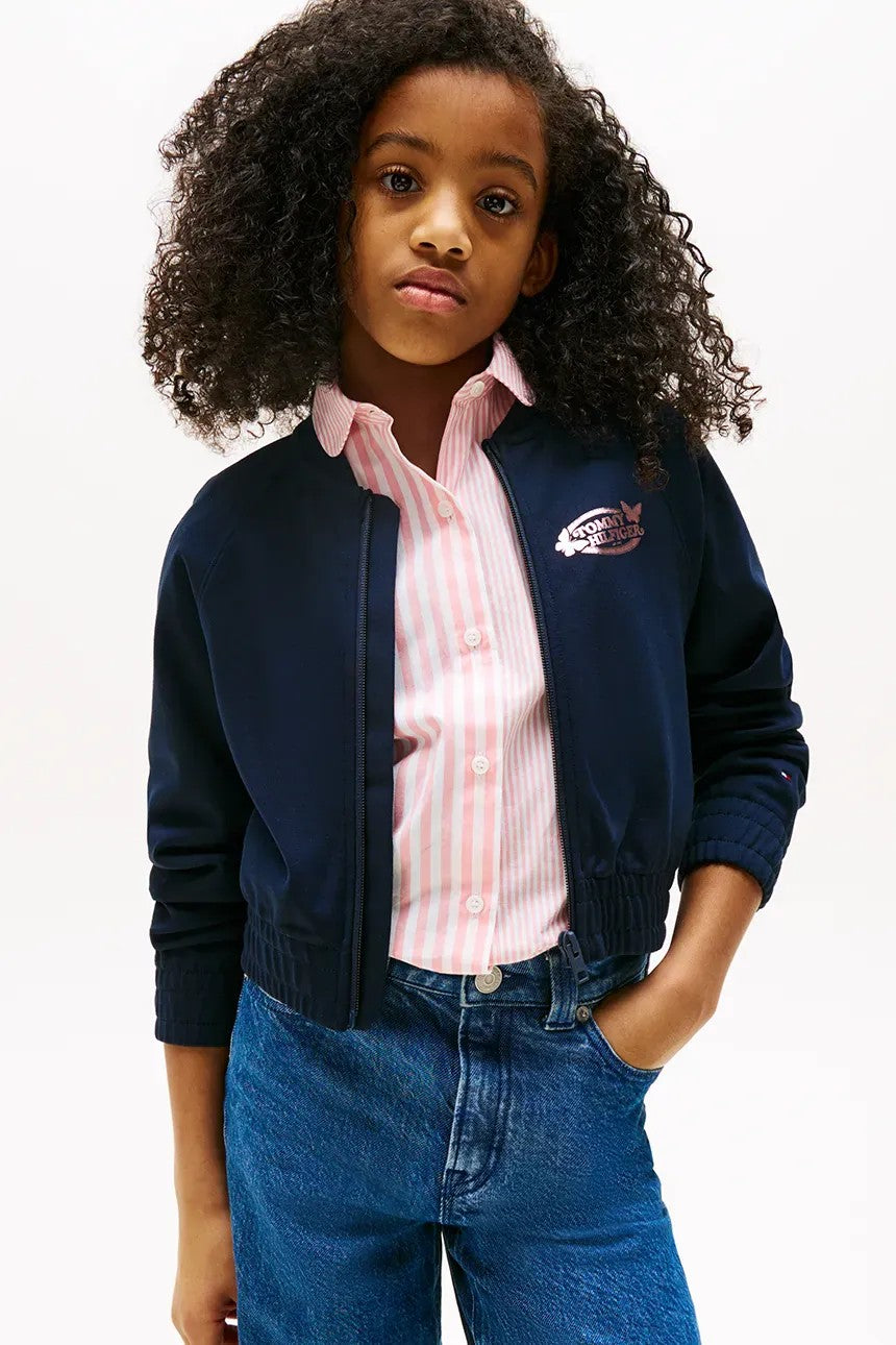 Felpa taglio dritto con logo KG0KG08720J C1G TOMMY HILFIGER 