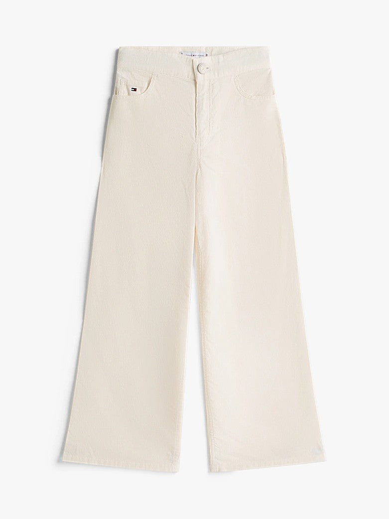 Pantaloni Mabel larghi a vita alta in velluto KG0KG08816T YA8 TOMMY HILFIGER 