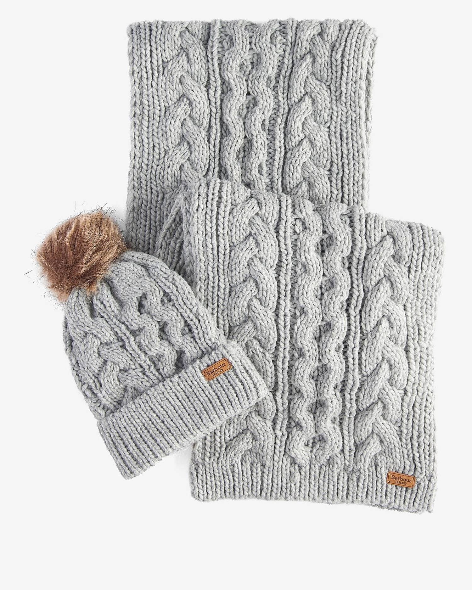 Set berretto e sciarpa Penshaw LGS0025 GY11 BARBOUR 