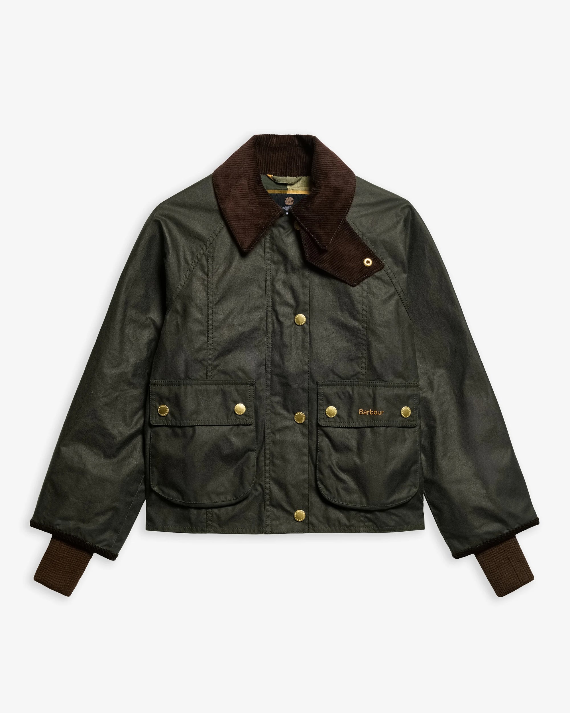 Giacca cerata Beadnell dal taglio crop LWX1403 SG51 BARBOUR 