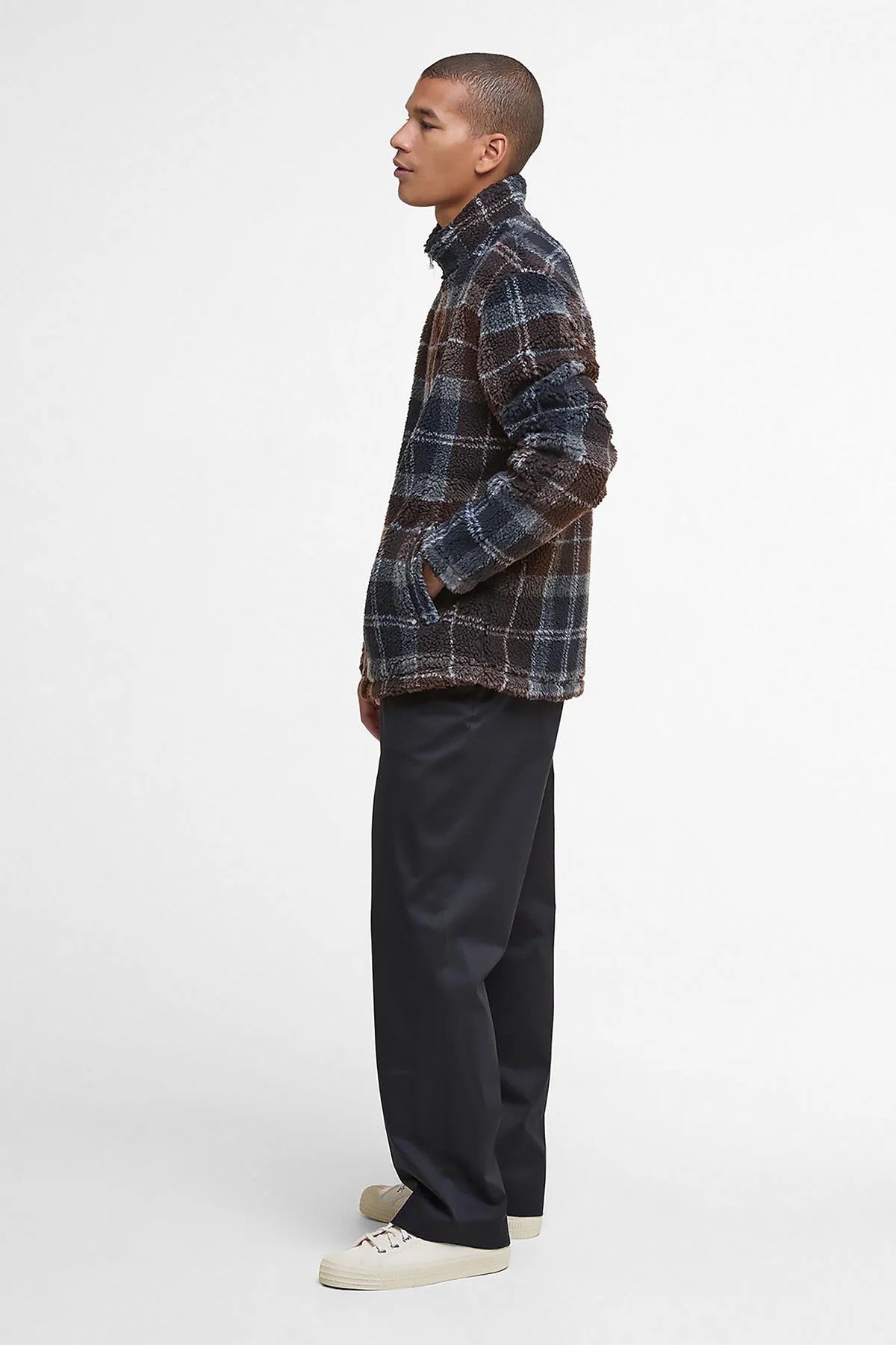 Felpa Barbour Tartan Fleece Zip MFL0187 TN38 BARBOUR 