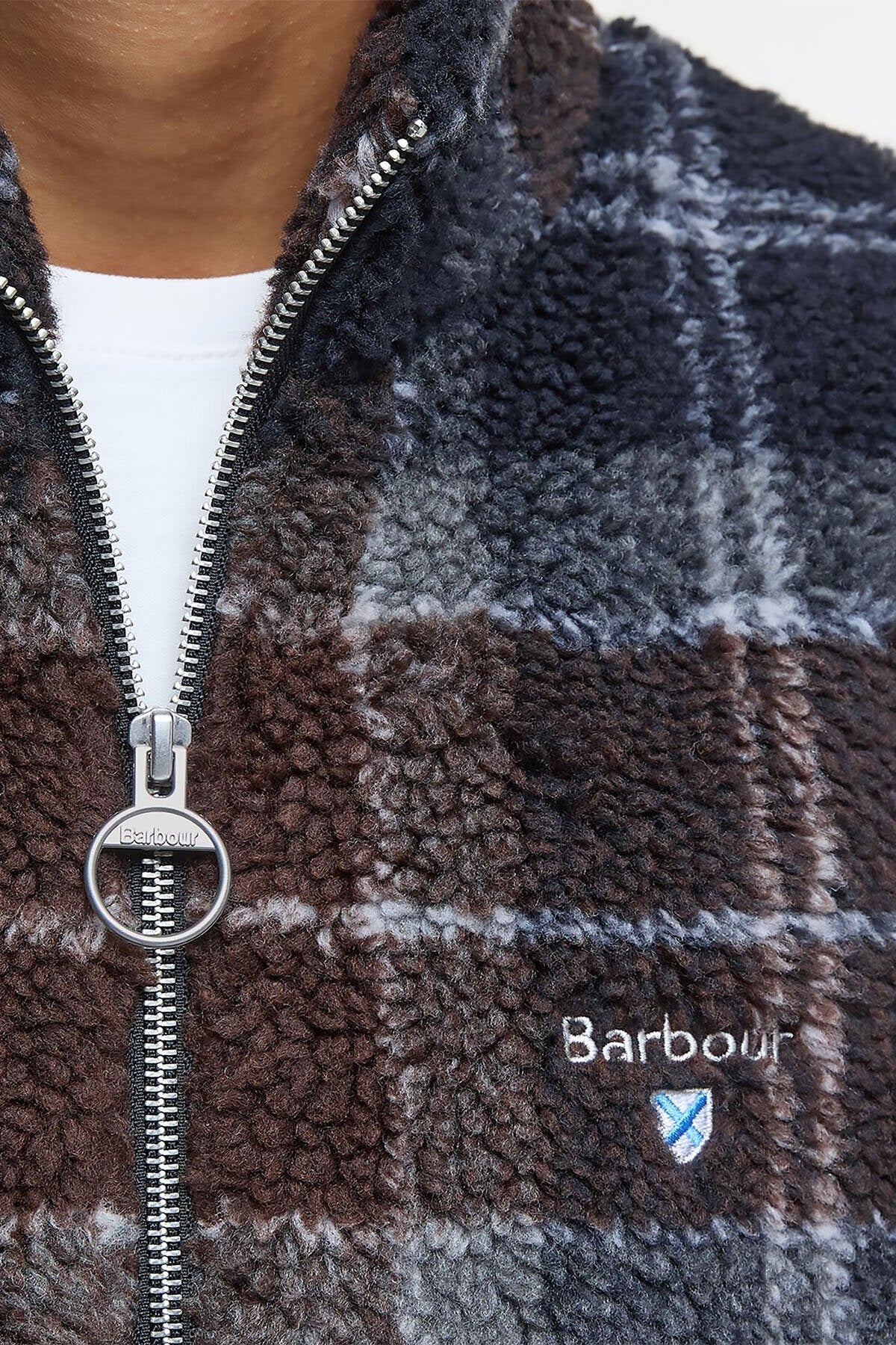 Felpa Barbour Tartan Fleece Zip MFL0187 TN38 BARBOUR 