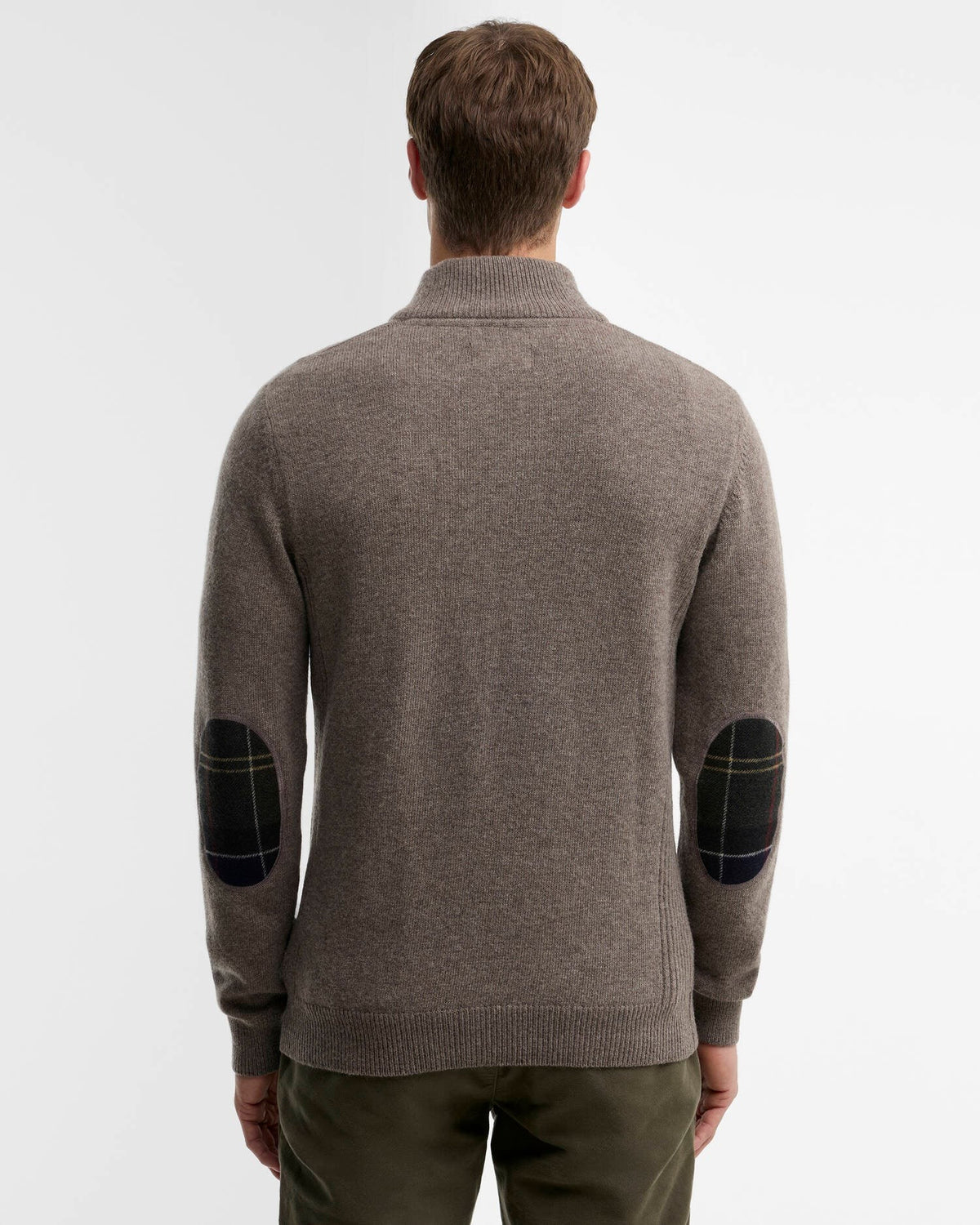 Maglione con zip Patch MKN0731 ST16 BARBOUR 