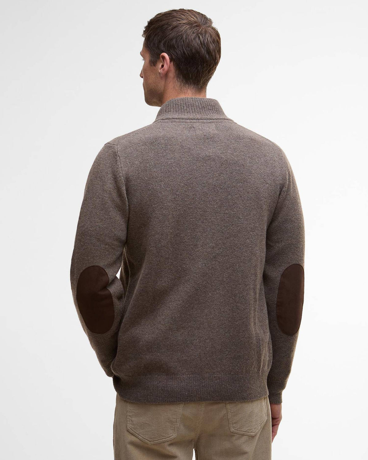 Maglione con zip Patch MKN0731 ST52 BARBOUR 