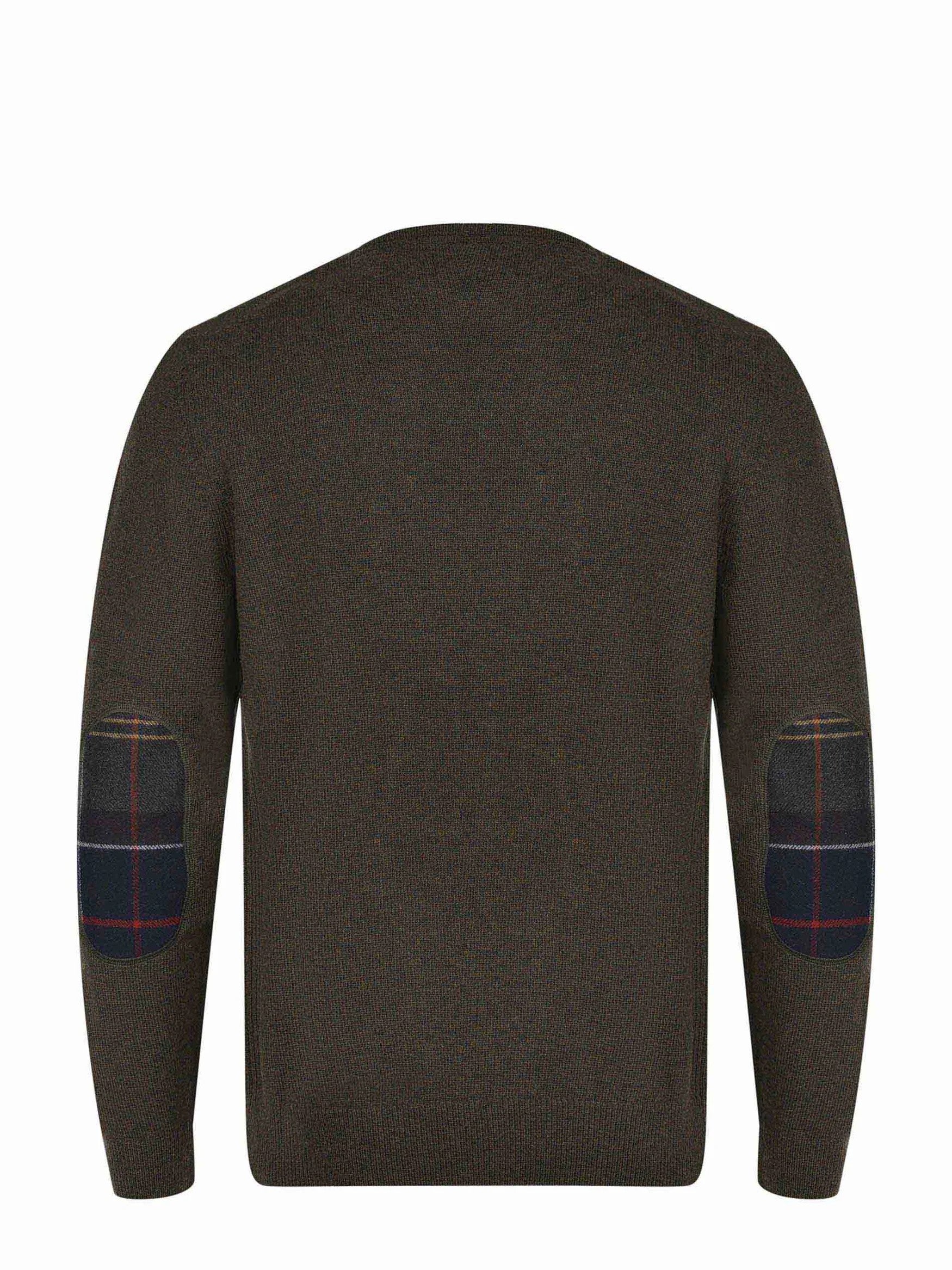 Maglia con dettagli tartan MKN1576 OL91 BARBOUR 