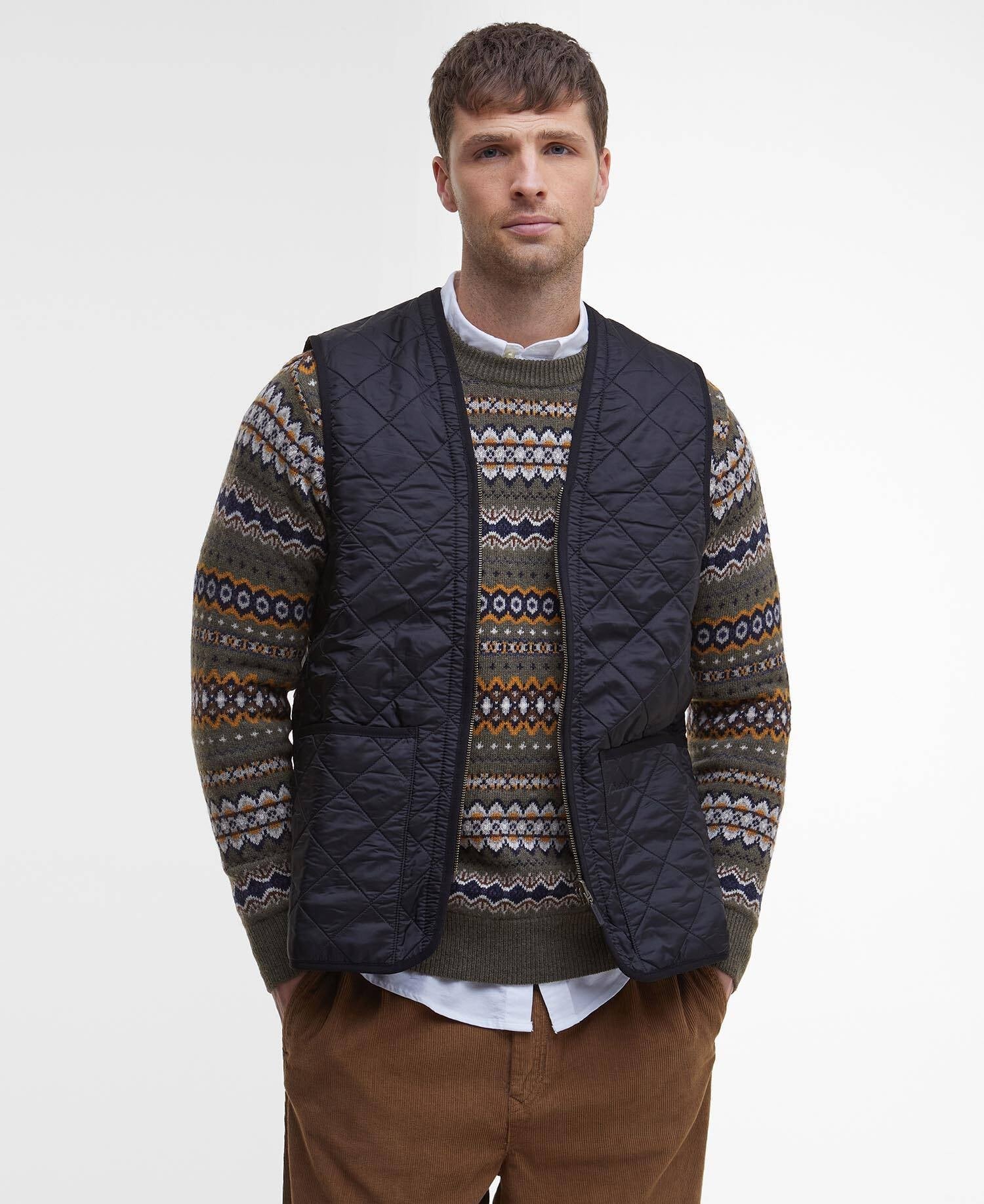 Gilet trapuntato/fodera con zip Polarquilt MLI0002 BK91 BARBOUR 