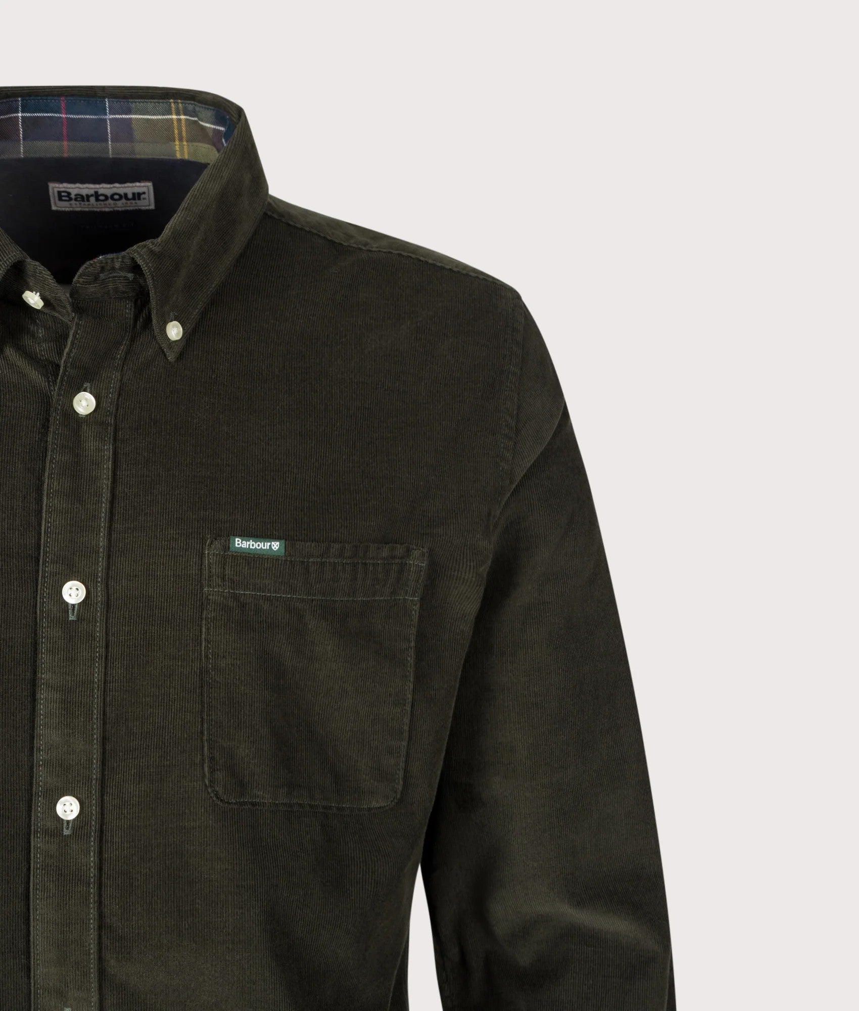 Camicia in velluto a coste Sartoriale MSH5001 GN91 BARBOUR 