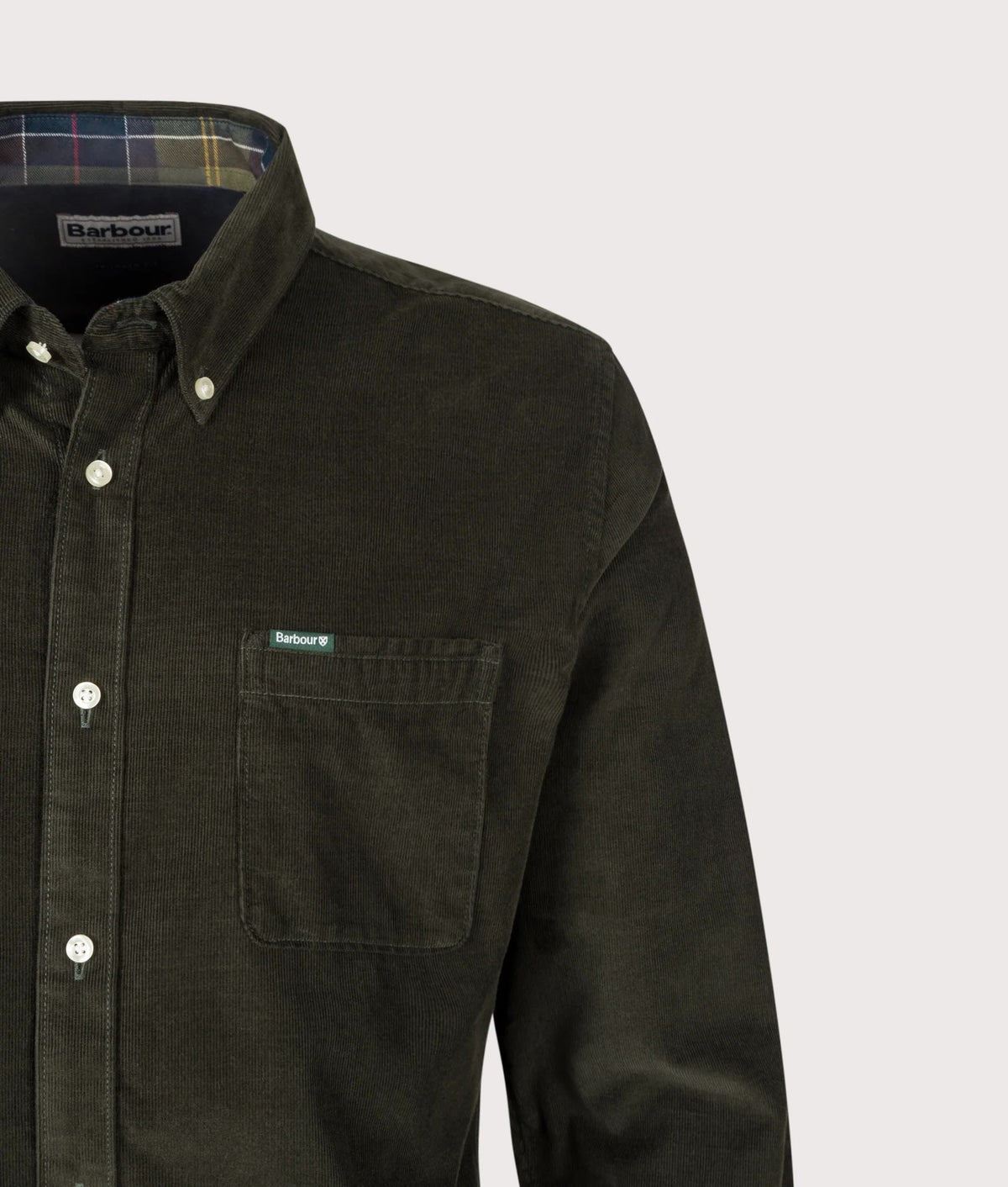 Camicia in velluto a coste Sartoriale MSH5001 GN91 BARBOUR 