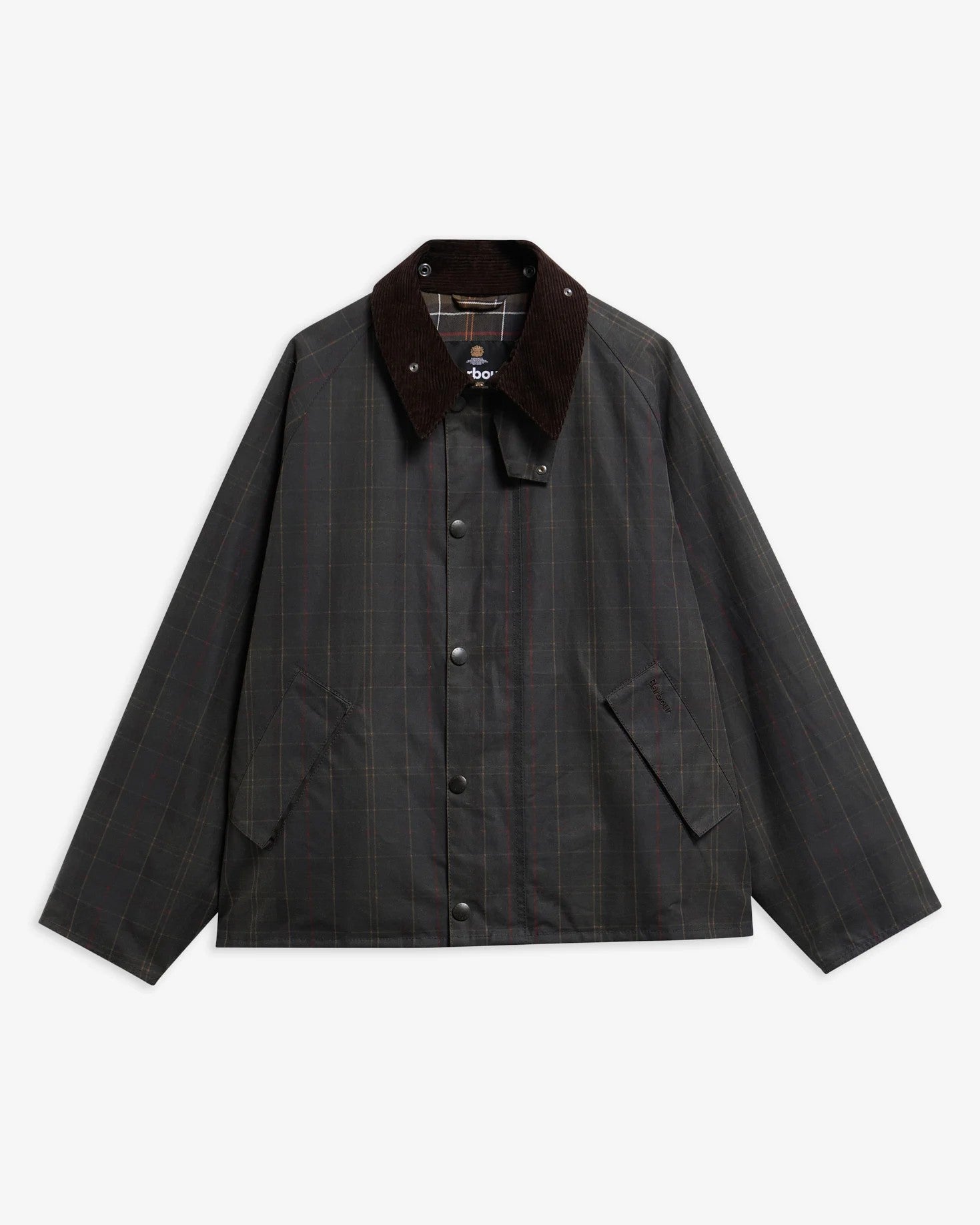 Giacca cerata Transport in tartan MWX2596 OL71 BARBOUR 