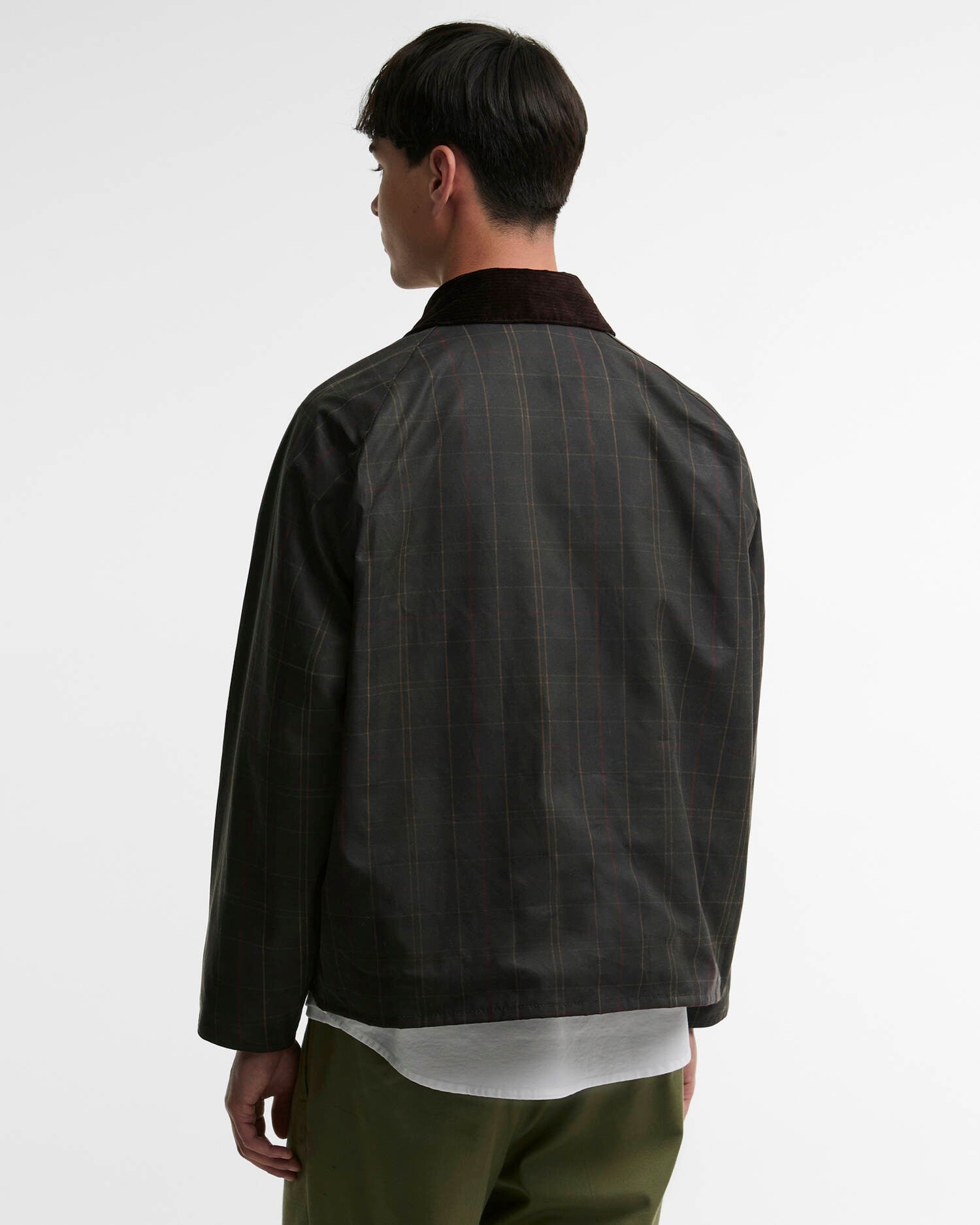 Giacca cerata Transport in tartan MWX2596 OL71 BARBOUR 