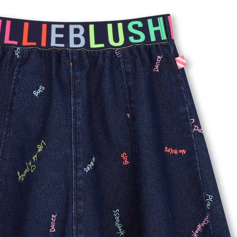 Denim skirt denim blue U22361 Z10 BILLIEBLUSH 