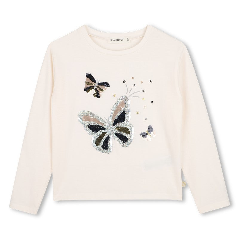 Long sleeve t-shirt ivory U22369 121 BILLIEBLUSH 