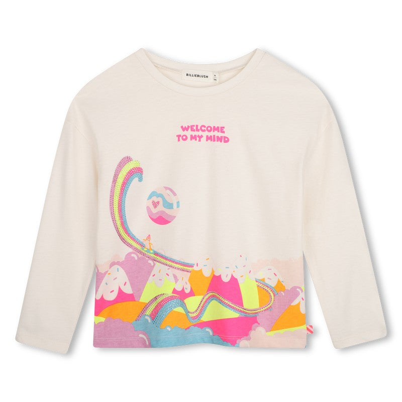Long sleeve t-shirt ivory U22375 121 BILLIEBLUSH 